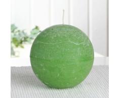 Rustik-Kugelkerze, 8 cm Ø, apfelgrün