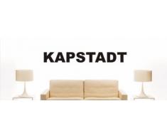 Wandtattoo w1171 mehrfarbige Wandschrift mit Sehenswürdigkeiten - Stadt Kapstadt 40x5