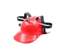TYY-guang Guzzler Trinkhelm-Schutzhelm Helm Bier Soda Dual-Can-Trinkhalm Trink Cap Helm