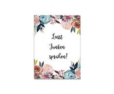 50 Wunderkerzenschilder Hochzeit Schilder für Wunderkerzen Gastgeschenk Hochzeit Lasst Funken sprühen (BOHO Hochzeit)