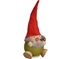 Weihnachtsfigur Kugelräuchermann Zwerg HxBxT = 19x8x10cm NEU Räuchermann Schnee Rauchmann Räucherfigur Räucherkerze Figur Holz Seiffen Erzgebirge Holz Rauchfigur Dekoration Weihnachten