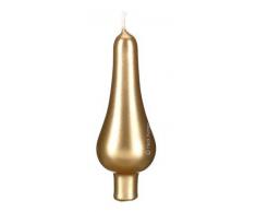 Baumkerzen Pariser Lichte Gold 9 x 3 cm 10 Stück, Weihnachtsbaumkerzen