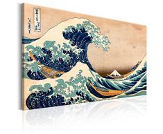 murando - Bilder die große Welle vor Kanagawa 120x80 cm Vlies Leinwandbild 1 TLG Kunstdruck modern Wandbilder XXL Wanddekoration Design Wand Bild - Katsushika Hokusai p-B-0009-b-a