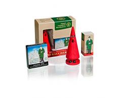 Crottendorfer Räucherkerzen Ziegenbein Set - Räucherfigur Romy Rose in Rot mit Weihnachtlicher Weihrauch Räucherkerzen - Made in Germany