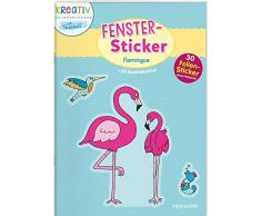 Fenster-Sticker Flamingos: Mit 30 Folien-Stickern!