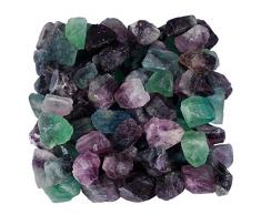 Nupuyai Rohsteine Edelsteine Fluorit Steine Heilsteine Dekosteine Natursteine für Reiki Heilung Dekoration