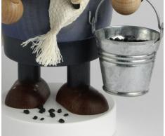 KWO Olbernhau 21620 Räuchermännchen Schneeschipper, 19 cm