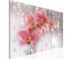 Bilder 120 x 80 cm NEUE KOLLEKTION Flower Symphony - 3 Farben zur Auswahl - XXL Bild auf Vlies Leinwand, Wandbild, Blumen Orchidee 3 Teilig !!! 100% MADE IN GERMANY !!! 208131a