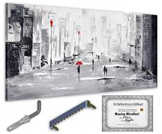 exclusive-gallery I Monica Mirafiori I Gemälde Its Raining I 140x70cm | XXL Leinwandbild handgemalt | Acrylgemälde auf Leinwand | Sehr großes Acrylbild auf Keilrahmen