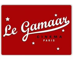 Modtory Cinema Paris Blechschild Warnschild Metallschild Plakat Kunst Dekoration für Bar Café Hotel Büro Schlafzimmer Garten