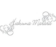 GRAZDesign Wandtattoo Schriftzug Afrika - Wandaufkleber Wohnzimmer Hakuna Matata - Büro Einrichten mit Wandtattoo Afrikanisches Motiv / 72x30cm / 720157_30_074