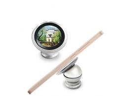 Chinesisch Ölgemälde Traditionell Architektur Building Girl Fluss Baum China Illustration Muster Magnetverschluss Handy Halterung Auto Armaturenbrett Halterung Für Handy 360 Grad Rotation Geschenk