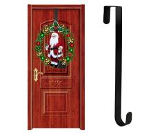 Bettying Weihnachten Kleiderbügel Kranz Haken 15 Zoll Christbaumkugel Tür hängen Kranz Haken Kleiderbügel