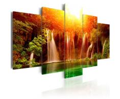 murando Bilder 200x100 cm - Leinwandbilder - Fertig Aufgespannt - Vlies Leinwand - 5 Teilig - Wandbilder XXL - Kunstdrucke - Wandbild - Kunst Abstrakt 9050037