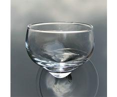 Kaheku Schwimmglas für Teelichter Schwimmschale Glas klar transparent d6,5 h5 cm