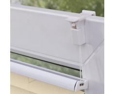 Liedeco® Klemmfix-Plissee verspannt inkl. Klemmträger - 75 x 150 cm beige/ Plissee farbig zum Klemmen fürs Fenster / Sonnenschutz und Fensterdekoration innen / lichtdurchlässig blickdicht und verstellbar / Innen-Montage ohne