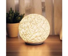 Wangwang454 Aufladung des Nachtlichts Führte Neuer Exotischer Rattanball Dekorative Tischlampe Studienschlafzimmer-Dekorationsnachtlicht