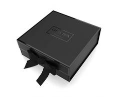 Geschenkbox großes Rechteck JIAWEI - 33x31x11.5cm mit Deckeln und Magnet -Verschluss für Hochzeiten Geburtstagsgeschenk und Baby -Brautjungfer FSA Geschenkbox mit einer Grußkarte und Tissue Paper.