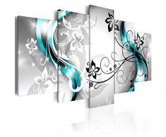 murando - Bilder 200x100 cm Vlies Leinwandbild 5 TLG Kunstdruck modern Wandbilder XXL Wanddekoration Design Wand Bild - Blumen Abstrakt 020110-150