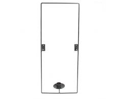 Storefactory - Wandkerzenleuchter, Kerzenständer, Kerzenleuchter - Torpa - Schwarz - Maße (LxTxH): 20 x 8 x 50 cm