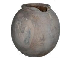 Schween24 Exclusive Teak Vase White Wash Teakholz