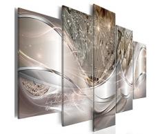 decomonkey Bilder Abstrakt Pusteblume 200x100 cm 5 Teilig Leinwandbilder Bild auf Leinwand Vlies Wandbild Kunstdruck Wanddeko Wand Wohnzimmer Wanddekoration Deko Blumen