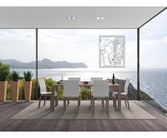 INDIGOS 4051095464709 Wandtattoo / Wandsticker - d128 sexy Frau Ornament, Vinyl, glasdekor, 40 x 32 x 1 cm