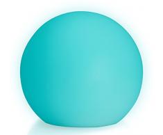 LED-Highlights Tischlampe Kugel 20 cm Aufladbar mit Akku Farbwechsel Fernbedienung Dimmbar Led Lampe Kugel, Led Kugellampe, Kugelleuchte Led Leuchtkugel Innen