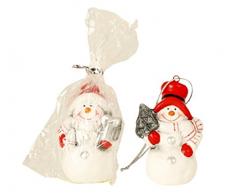 12 Weihnachtsanhänger Schneemann je 6 cm Baumschmuck Weihnachten Deko Anhänger