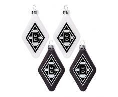 Borussia Mönchengladbach Christbaumschmuck Weihnachtsschmuck Raute 4-er Set