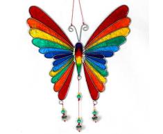 ART-CRAFT Garten Deko Sonnenfänger Suncatcher Fensterschmuck Fenster-Dekoration Swchmetterling