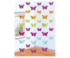 6 er SET L: 1,98 m Hängedeko BUTTERFLYES Girlanden Sommer Deko