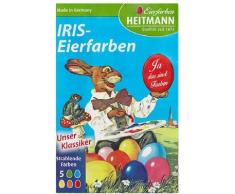 HEITMANN Iris-Eierfarben Tabletten, 5 strahlende Farben (5er Pack)