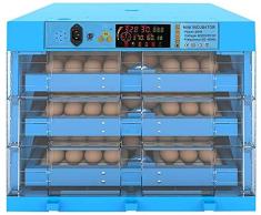 AJH Eierkerze, Für Hühnerente Gans Intelligente Inkubatoren zum Schlüpfen von Eiern Automatisches Drehen Geflügelfänger 192 Eier