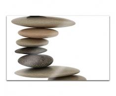 Acrylglasbilder 80x50cm Steine Stein Feng Shui Spa Wellness abstrakt Acryl Bilder Acrylbild Acrylglas Wand Bild 14H857