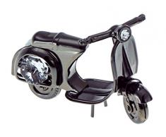 Crystal Temptations Dekofigur Motorroller aus Metall, mit Swarovski-Kristallen, Schwarz