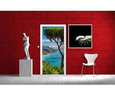 posterdepot Türtapete Türposter Italienische Küste - Größe 93 x 205 cm, 1 Stück, ktt0443