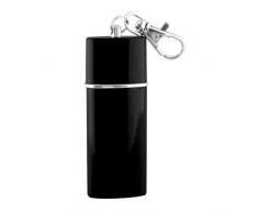 M&M MM Taschenaschenbecher - Pocket Ashtray, Stahl, schwarz, 9 x 4 x 2 cm