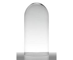 INNA-Glas Glashaube - Glasglocke Adelina, Zylinder - Rund, klar, 40cm, Ø 19cm - Zylinderglas - Glas Kuppel