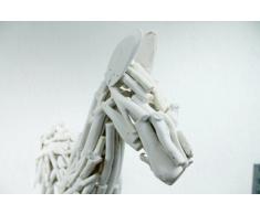 Großes Pferd als Deko Figur aus Holz 63 x 64 cm