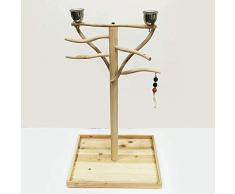 Parrot Rahmen bionische Baumständer Spiel Vögel Rack Kopf Regal,Brown