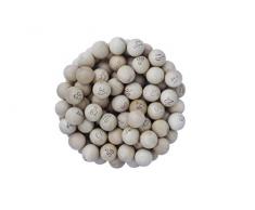 CARTALTO- Set mit 90 Loto-Kugeln aus Holz, Durchmesser 22 mm, BTBPBB22, Mehrfarbig