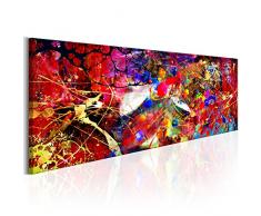 murando - Bilder 135x45 cm Vlies Leinwandbild 1 TLG Kunstdruck modern Wandbilder XXL Wanddekoration Design Wand Bild - Abstrakt Farbflecken bunt f-A-0482-b-b