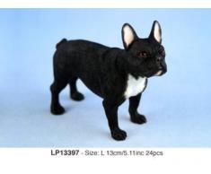 Schwarze Französische Bulldogge Hunde-Figur