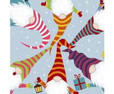 20 Lunch Servietten Wichtel als Weihnachtsmann 33cm