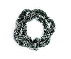 Heitmann Deco Tannengirlande - grün mit weißen Spitzen - für Innen - natürliche Deko - Dekogirlande - Weihnachtsgirlande