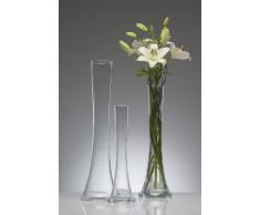 Glasvase Big Solifleur X Vase Glas Blumenvase Tischvase Bodenvase, hot cut 60 cm