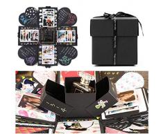 EKKONG Kreative Überraschung Box Explosions-Box DIY Faltendes Fotoalbum,Geburtstag Jahrestag Valentine Hochzeit Geschenk, für Hochzeit, Muttertag, DIY Geschenk