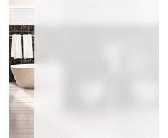 Agoer Statische Milchglas Fensterfolie Privatsphäre Fensterfolie Statisch Selbsthaftend Büro und Zuhause Anti-UV Upgrade,Matt Behandlung für Ihre Privatsphäre, No-Toxic Design,Mattiert 43x300cm