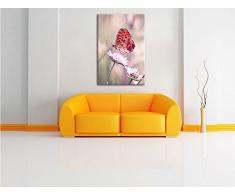 Bezaubernder Schmetterling , Format: 70x100 auf hochkantiges Leinwand, XXL riesige Bilder fertig gerahmt mit Keilrahmen, Kunstdruck auf Wandbild mit Rahmen, günstiger als Gemälde oder Ölbild, kein Poster oder Plakat